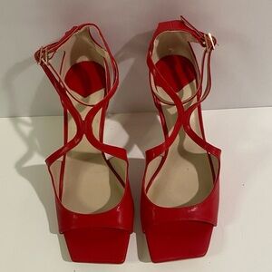 ZBY Women's 8.5 Red Heels